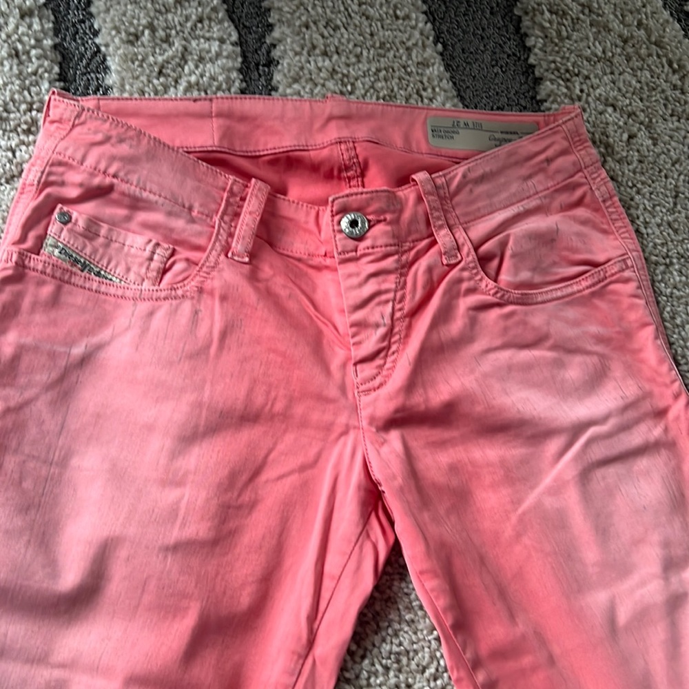 Diesel Skinny low-rise Jeans/Pants Grupee Zip Pink size 27 women's